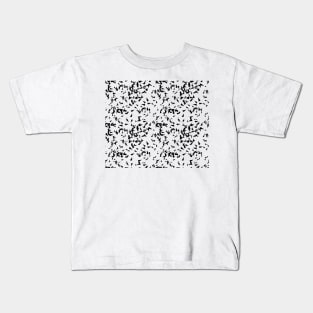 Monochrome grunge triangles Kids T-Shirt